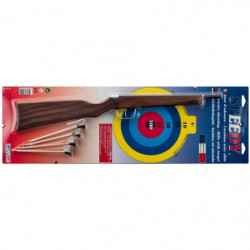 Fusil juxtaposé à fléchettes avec 4 fléchettes