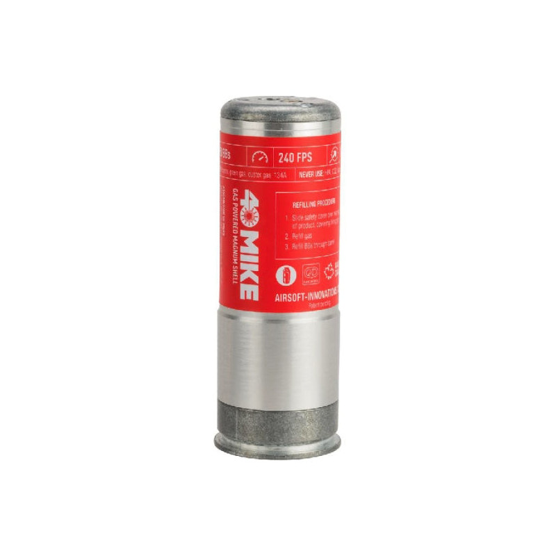 Grenade à gaz Airsoft Innovation 40Mike Gas Magnum Airsoft Grenade Shell