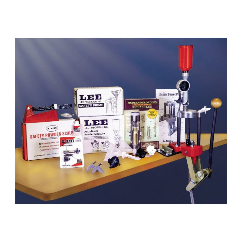 Kit presse à rechargement à tourelle 4 positions Lee Precision classic turret