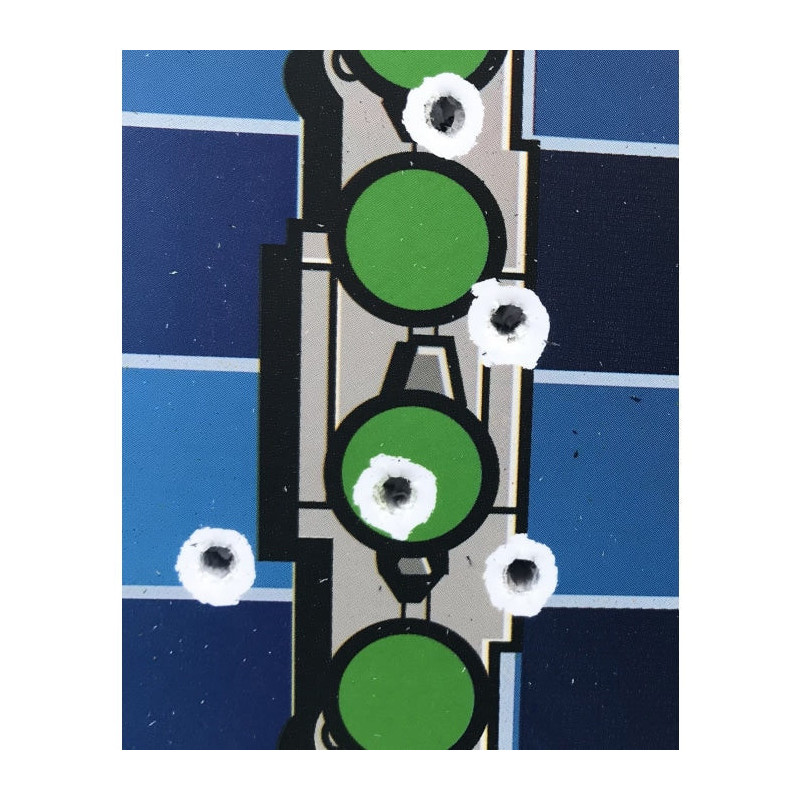 Lot de 8 cibles bataille navale pour air comprimé, 22 LR ou plus