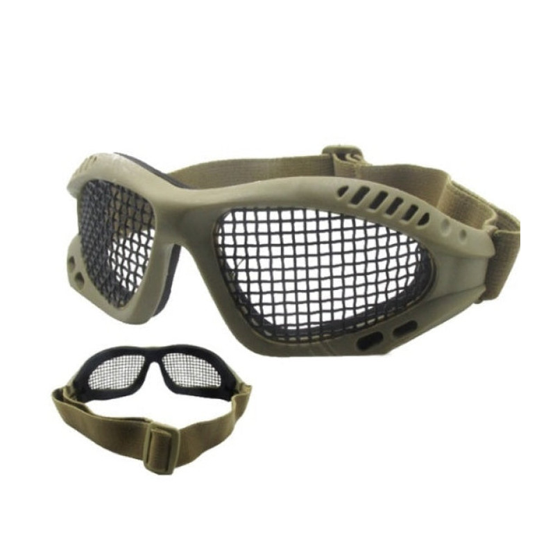 Lunettes Tac grillagées beige
