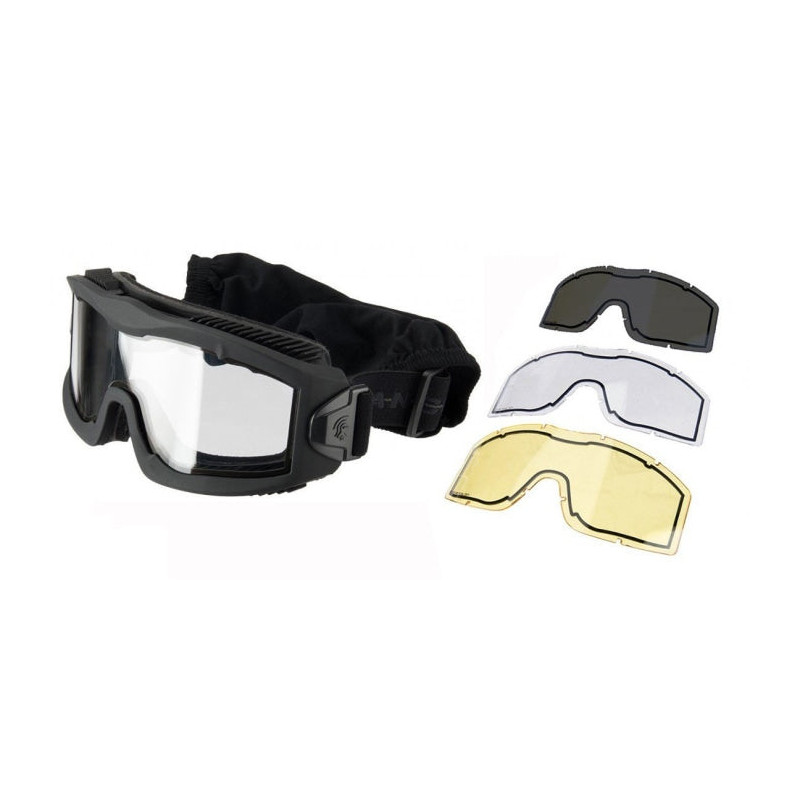 Masque série AERO Thermal noir avec 3 écrans