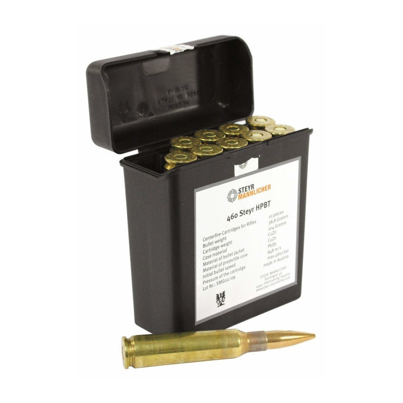 Munition Steyr calibre . 460