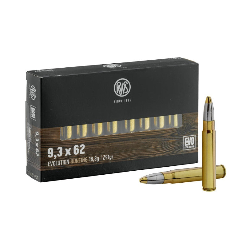 Munitions RWS Cal. 9,3x62 Type KS-TMR-UNI-DK-EVO