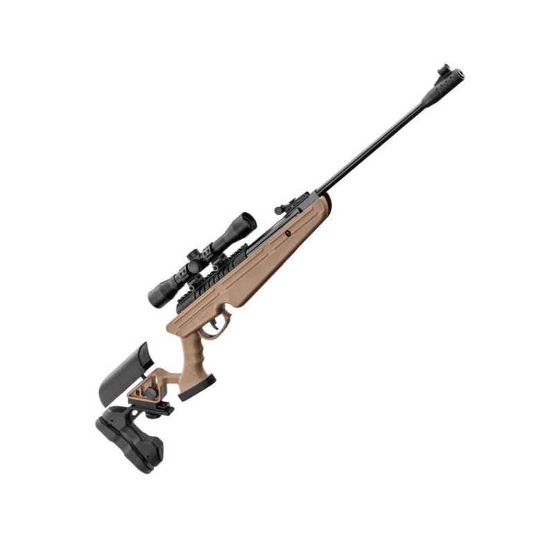 Pack Carabine à plomb BO Manufacture Quantico Tan Lunette Rti 4x32 - Cal. 4,5