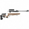 Pack Carabine à plomb BO Manufacture Quantico Tan Lunette Rti 4x32 - Cal. 4,5