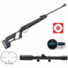 Pack Carabine à plomb Crosman Vital Shot - Cal. 4.5 Lunette de tir Gamo 4x20 TV Plombs plats Powair Cibles ASG14x14