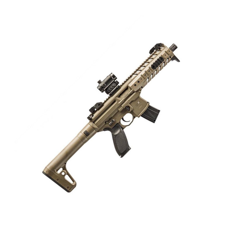 Pack Carabine à plombs Sig Sauer Mpx CO² Point rouge Sig 20 R - Cal. 4.5
