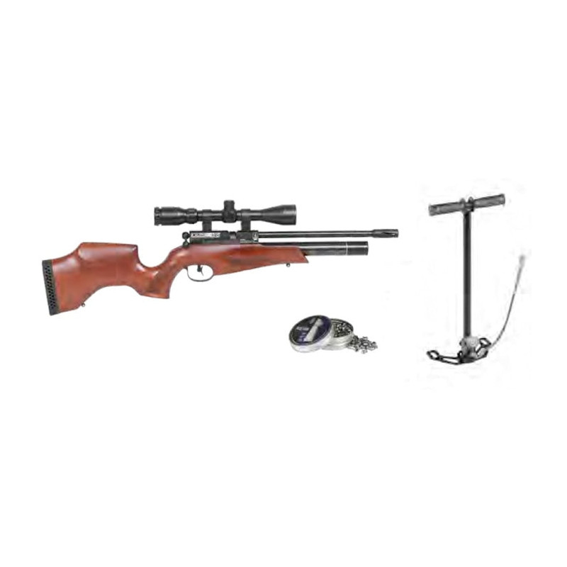 Pack Carabine PCP BSA Scorpion Lunette 3-9x40 plombs Tuyau de remplissage