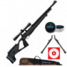 Pack carabine PCP Stoeger XM1 lunette 4x32 avec bipied et fourreau - Cal. 5.5
