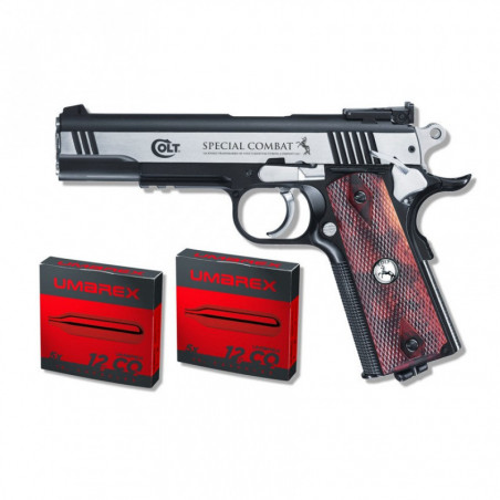 Pack Colt spéial combat classic 4.5 2 BTS Co2 Umarex par 5