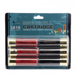 Pack de 6 cartouches 30 billes BO Manufacture pour Fusil à pompe STF12