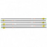 Pack de 6 Flèches Carbone Shoot Again ICS hunter - 73.6 cm