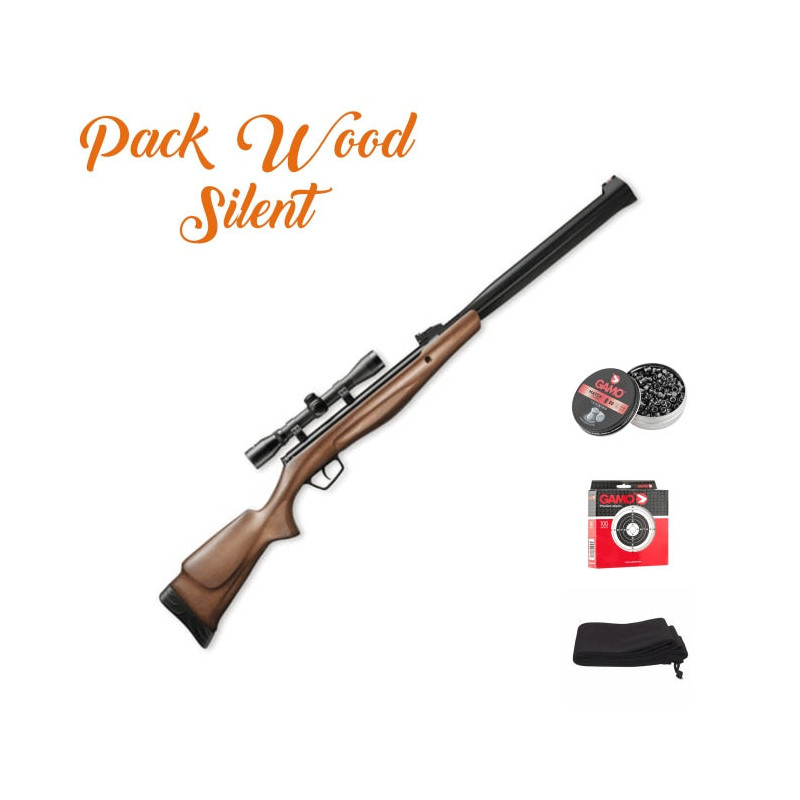 Pack Wood Silent Carabine à plomb Stoeger RX20 S3 accessoires - Cal. 4.5