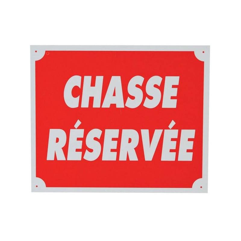 Panneau de signalisation Januel Chasse réservée