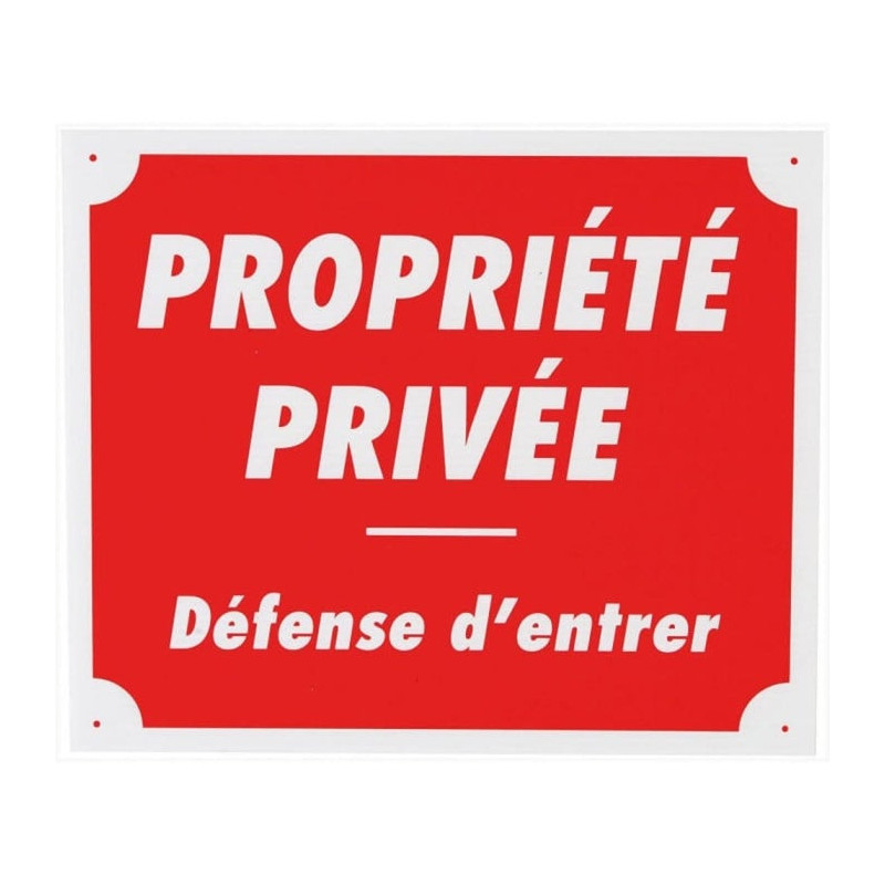 Panneau de signalisation Januel Défense d'entrer Akylux - 25 x 30 cm