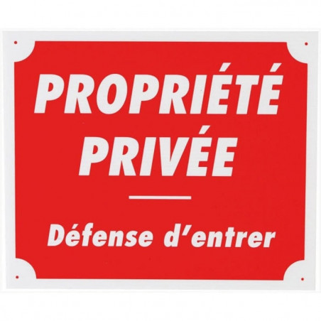 Panneau de signalisation Januel Défense d'entrer Akylux - 25 x 30 cm