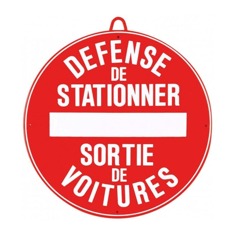 Panneau de signalisation Januel Défense de stationner - Diam. 28 cm