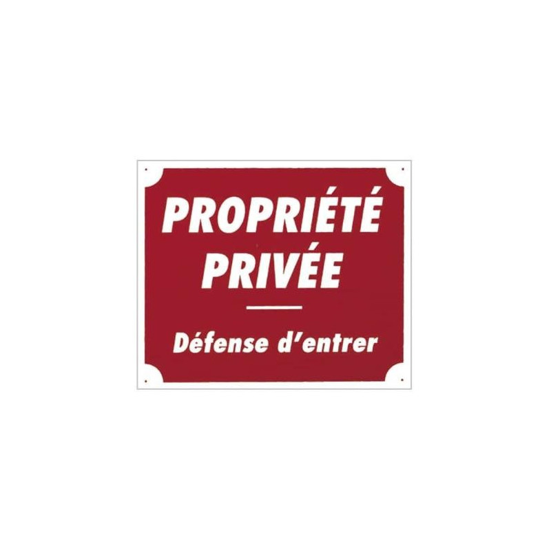 Panneaux Akilux Europarm " Propriété privée " 30 x 25 cm
