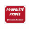 Panneaux Aluminium Europarm " Propriété privée " 30 x 25 cm