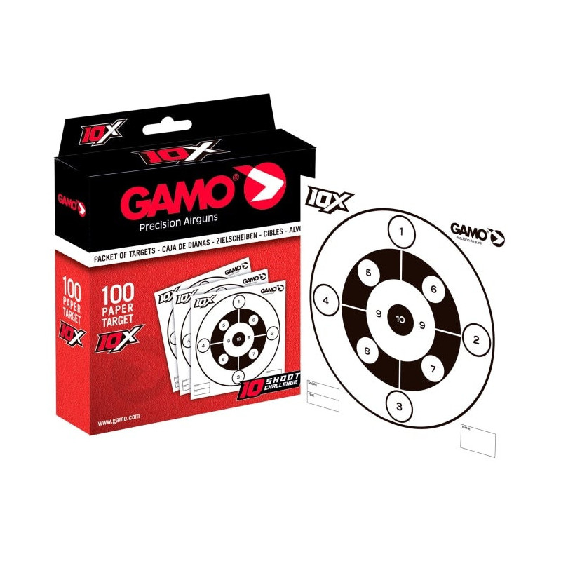Paquet de 100 cibles Gamo " Zones spéciales "