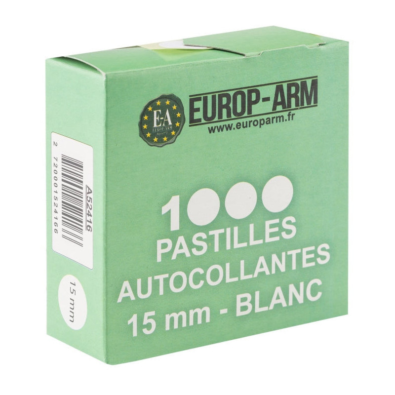 Pastilles autocollantes Europarm blanches