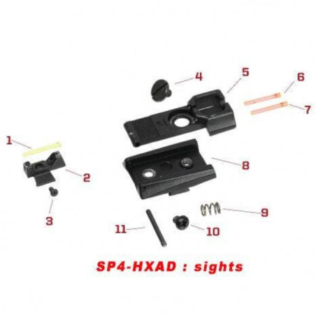 Pièces origine sight pour série HX