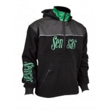 Polaire Sensas Club Bicolore - Noir et Vert - 3XL
