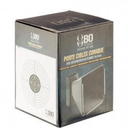 Porte cible conique BO Manufacture acier - 14 x 14 cm