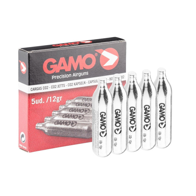 Recharge de co2 Gamo 12 g - 5 capsules