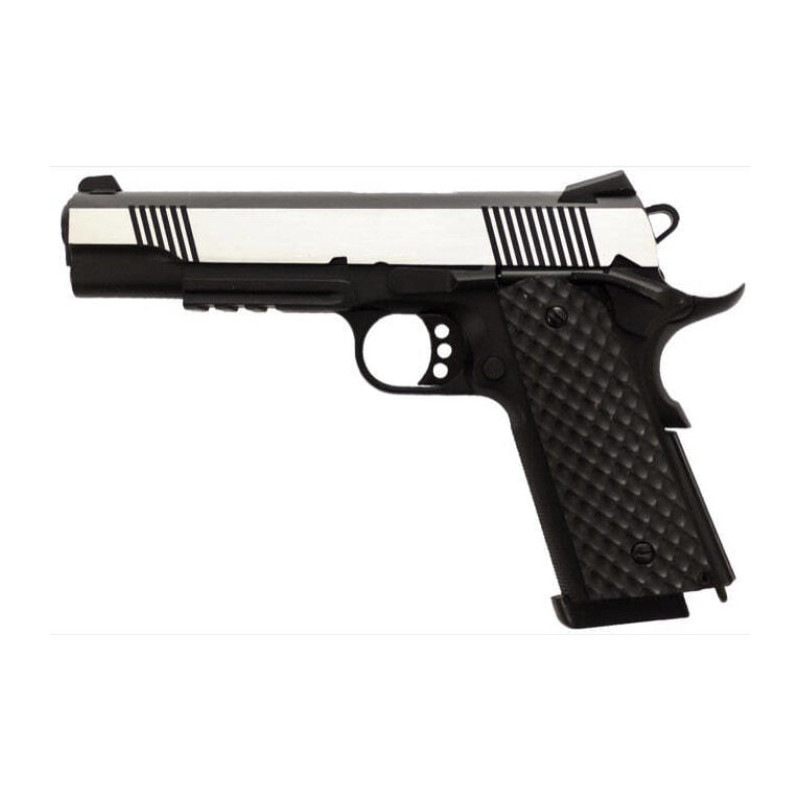 Réplique GBB 1911 MEU Rail Raven full metal gaz 1,0J