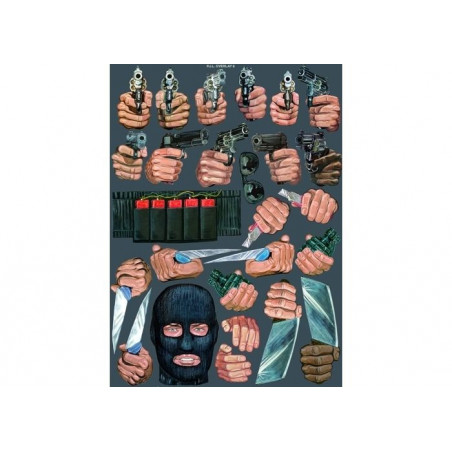 Série de 6 planches d'overlaie Gravolux