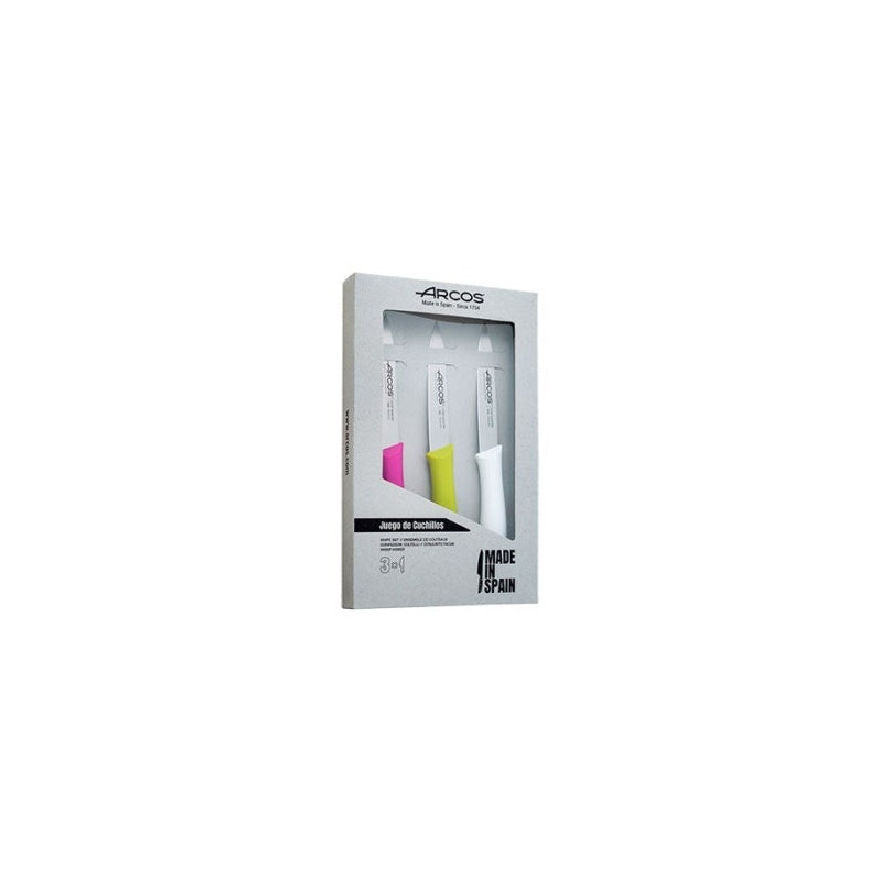 Set 3 Couteaux Arcos Nova Office - Lame 100mm