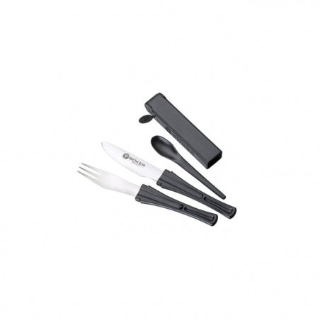 Set 3 Couverts Boker Cuisine Snac Pac Black