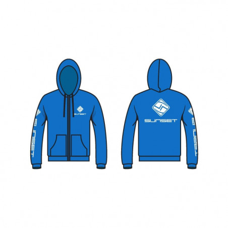 Veste à capuche Sunset bleu