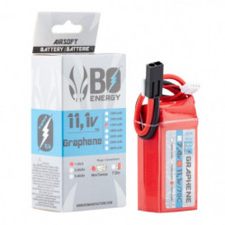 1 stick batterie Graphene 3S 11.1V 1500mAh 80C Lipo