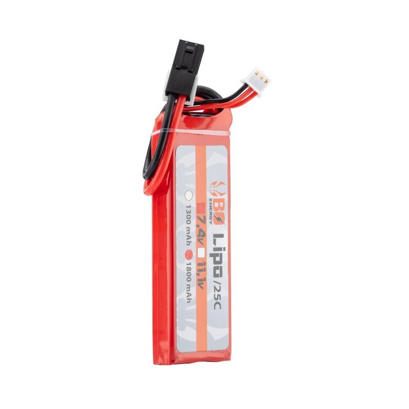 1 stick batterie Lipo 2S 7.4V 1800mAh 25C
