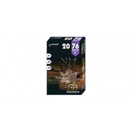 Balles Sauvestre FIP Plus sans plomb Cal. 20/76 Magnum