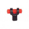 Guidon ajouré Cor Caroli lumineux rouge 2x6.5mm pour fusil