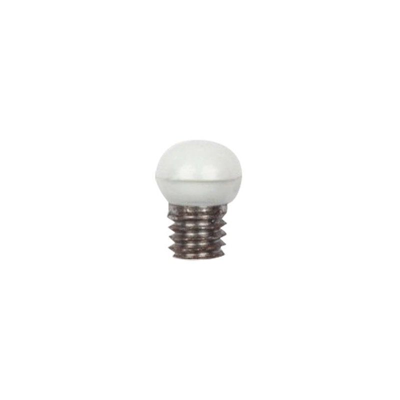 Guidon Cor Caroli boule blanc 4 mm
