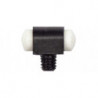 Guidon plein Cor Caroli blanc 3,5x8 mm pour fusil