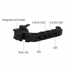 Poignée ergonomique démontable multifonction Victrix pour rail Picatinny