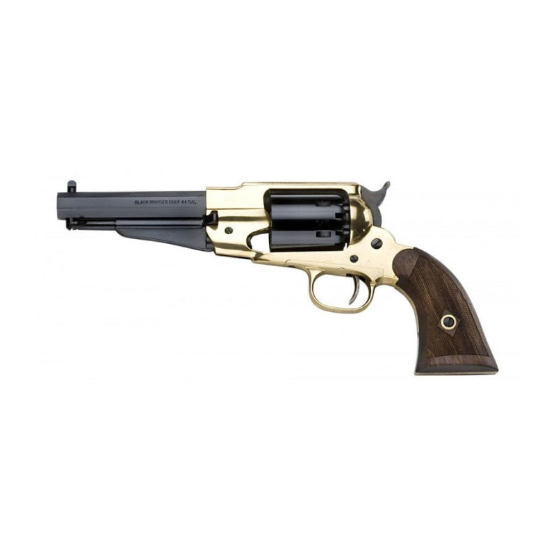 Réplique revolver Pietta 1858 RM Laiton Sheriff quadrillée Cal.44 PN