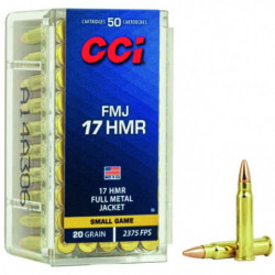 Balles CCI FMJ - Cal. 17 HMR