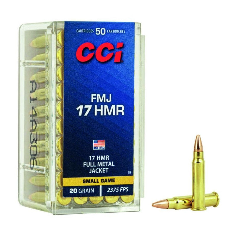 Balles CCI FMJ - Cal. 17 HMR