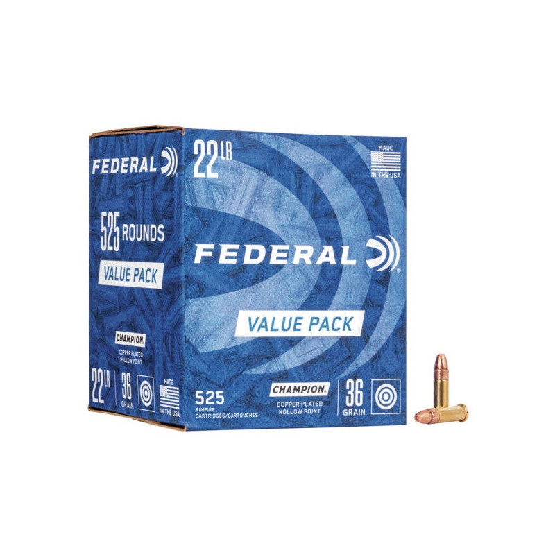Balles Federal HV Copper Plated HP - Cal. 22 LR