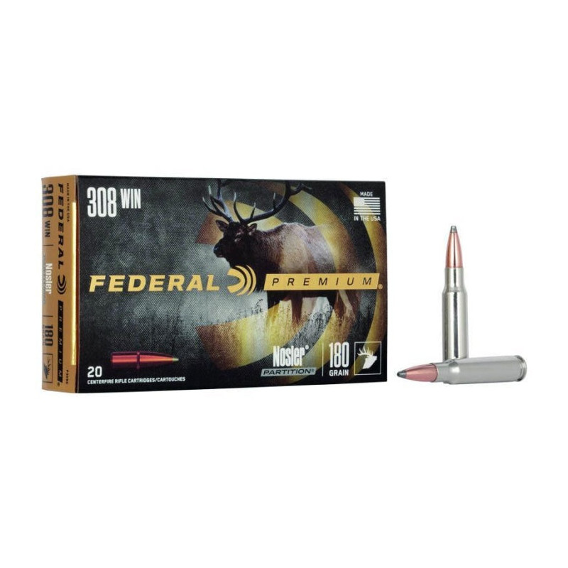 Balles Federal Vital-Shok Nosler Partition - Cal. 7 RM