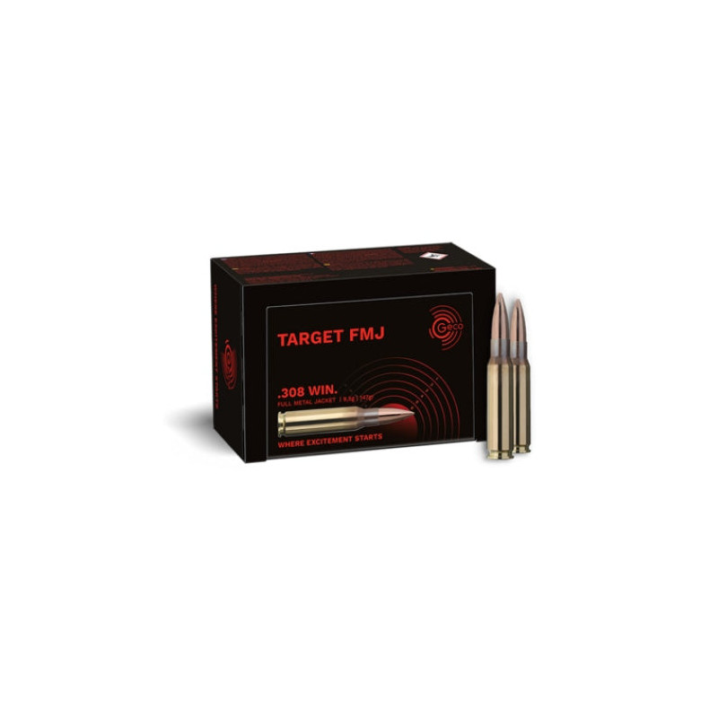 Balles Geco Target FMJ - Cal. 308 Win.
