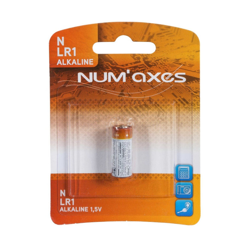 Blister 1 pile Num'Axes - LR01 alcaline 1,5 V