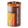Blister 2 piles Num'Axes - CR2 lithium 3 V (Equival. : CR17355-DLCR2)